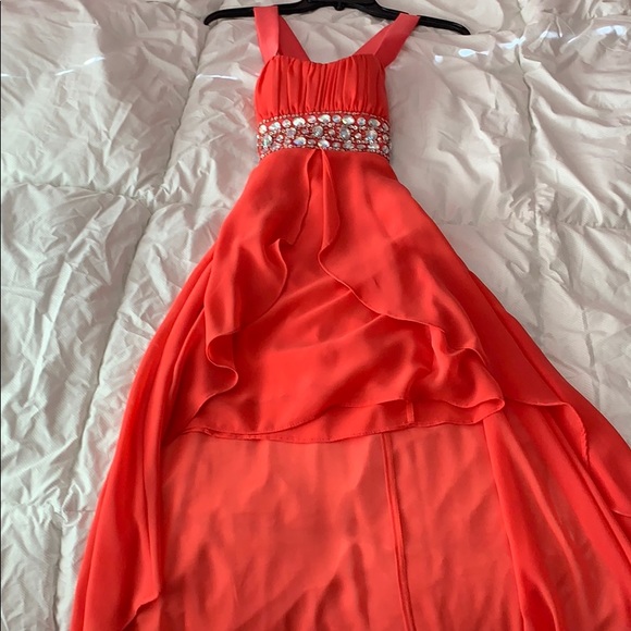 Pink high-low dress - Picture 1 of 4